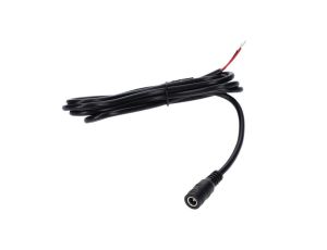 Gniazdo DC 5.5x2.1 3A przewód czarny 150cm 22awg