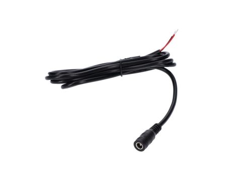 Gniazdo DC 5.5x2.1 3A przewód czarny 150cm 22awg
