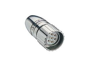 Złącze do samokonfekcjonowania do zasilania modułów Interbus 6-polowe żeńskie złącze M23 połączenia lutowane 0906 UFC 201