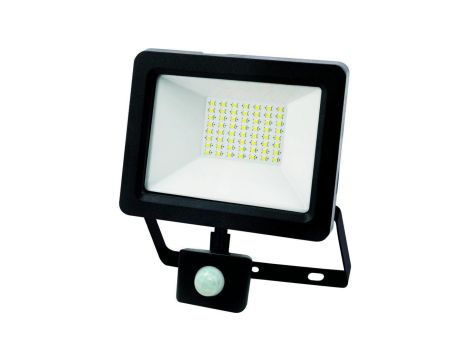 Naświetlacz LED 30W 2100lm 3000K Czarny z Czujnikem ruchu i zmierzchu GOLDLUX