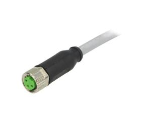 Gniazdo proste M8, P3 z przewodem o długości 10m, PUR 7000-08041-2301000