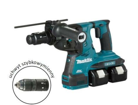 MAKITA MŁOT SDS+  18Vx2 DHR281PT2J 2,9J 2x5,0Ah BL + UCHWYT 13mm