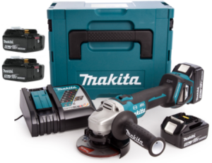 MAKITA SZLIFIERKA KĄTOWA  18V 125mm DGA513RT3J 3x5,0Ah REG.OBR. BL
