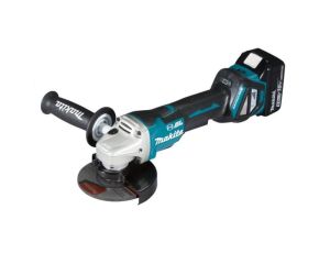 MAKITA SZLIFIERKA KĄTOWA  18V 125mm DGA517RTJ 2x5,0Ah REG.OBR. BL WŁĄCZNIK ŁOPATKOWY