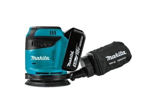 MAKITA SZLIFIERKA MIMOŚRODOWA  18V 125mm DBO180RTJ 2,8mm 2x5,0Ah