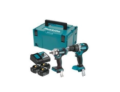 MAKITA ZESTAW COMBO 18V DLX2359TJ1 (DHP484, DTW300) 3x5,0Ah
