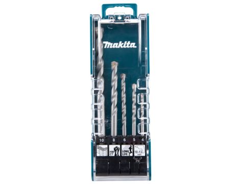 MAKITA ZESTAW WIERTEŁ DO BETONU 5szt. 4/5/6/8/10mm