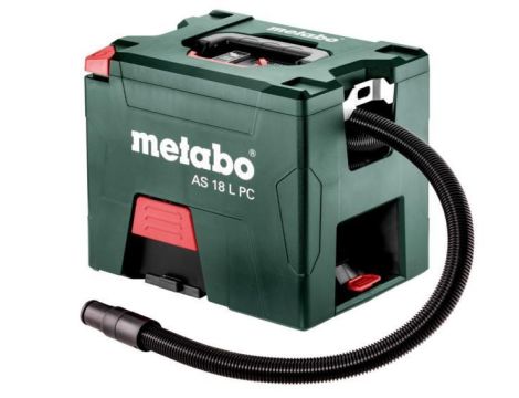 METABO ODKURZACZ AS 18 L PC CARCASS WALIZKOWY Z RĘCZNYM CZYSZCZENIEM FILTRA