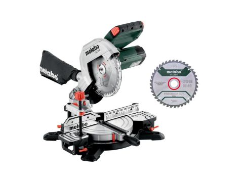 METABO PIŁA UKOŚNICA KS 216 M SET/1350W /LASER 120 x 60mm (N) +PIŁA TARCZOWA