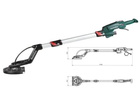 METABO SZLIFIERKA DO GIPSU LSV 5-225 COMFORT, TELESKOPOWA, WALIZKA,