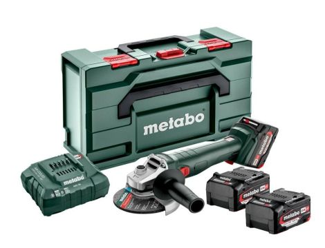 METABO SZLIFIERKA KĄT.W 18 L 9-125 QUICK 3x4,0Ah