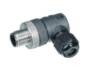 Złącze okrągłe, M12, Wtyk, Prawy kątowy, Zacisk śrubowy 11788