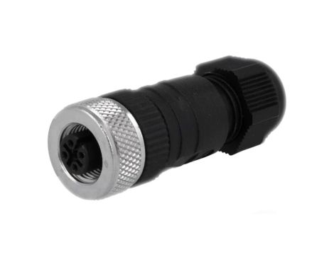 Kabel konfekcjonowany obustronnie złącza M12 męskie proste / M12 żeńskie prosty 4-PINowe PUR 11828