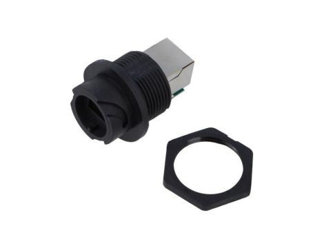 Łącznik, RJ45, cat 5e, PIN: 8, prosty, ODVA, nakrętka od tyłu,na panel,skręcane ROP-5SRFFH-TCU7001