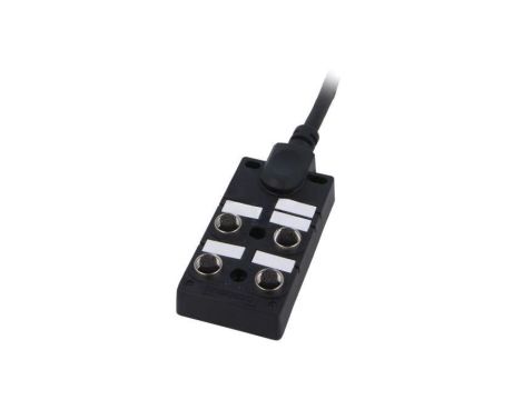 Rozgałęźnik, PIN: 5, wejście: 4 x M12 gniazdo żeńskie, na przewodzie 5m, 24V, 2A DB12-5A4CAB-DPS7B05