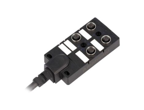 Rozgałęźnik, PIN: 5, wejście: 4 x M12 gniazdo żeńskie, na przewodzie 1m, 24V, 2A DB12-5A4CAB-DPS7B01