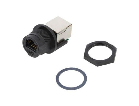 Łącznik, RJ45, cat 5e, PIN: 8, prosty, ekranowany, na panel,skręcane RCP-5SPFFH-TCU7001