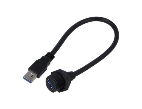 Kabel-adapter, 2 x USB A 3.0, na przewodzie o dł. 0,3 m UA-30PMFL-SC7B30