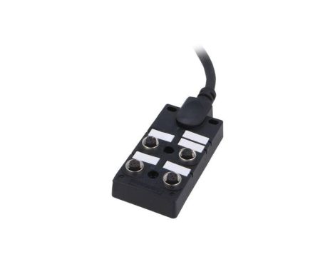 Rozgałęźnik, PIN: 5, wejście: 4 x M12 gniazdo żeńskie, na przewodzie 3m, 24V, 2A DB12-5A4CAB-DPS7B03