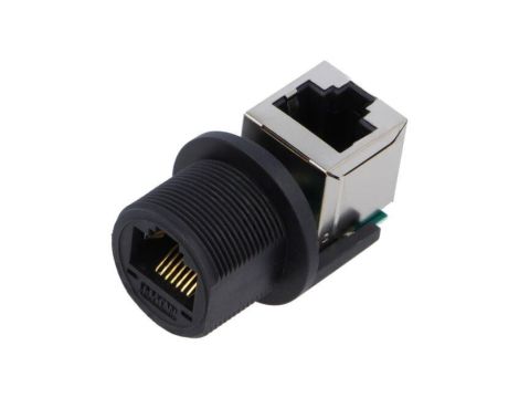 Złącze RJ45, żeńskie, PIN: 8, proste, ekranowane RCP-5SPFFV-SCM7001