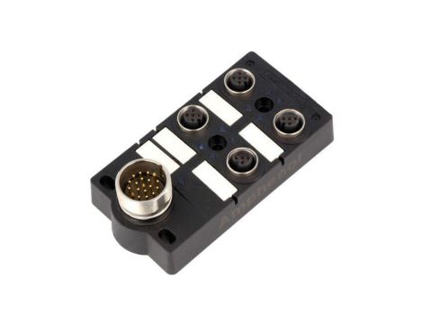 Rozgałęźnik, PIN: 5, z diodą LED, wejście: 4 x M12 gniazdo żeńskie, 24V, 2A DB12-5A4M23-DPS7001