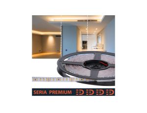 Taśma LED Premium 24V 140led/m SMD2835 14W/m 2700K IP20 1500lm/m 10mm CRI90 PL5Y 10m