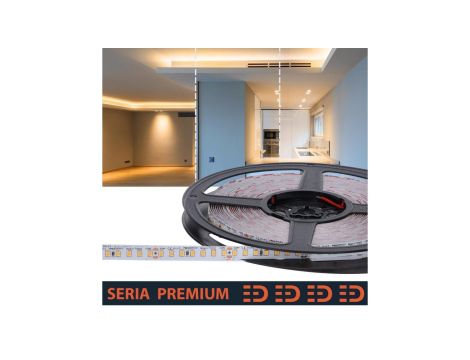 Taśma LED Premium 24V 140led/m SMD2835 14W/m 2700K IP20 1500lm/m 10mm CRI90 PL5Y 10m