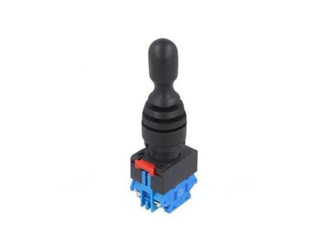 Przełącznik joystick 22mm Poz.stab: 1 NO x2 czarny brak IP67 LAS0-K-20C23