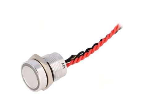 Przełącznik piezoelektryczny Poz: 2 SPST-NO 0,2A24VAC IP68 PS165P10YNT1R12V