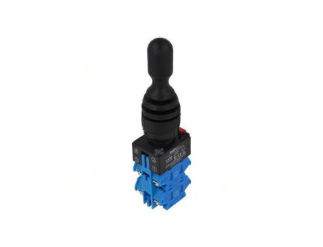 Przełącznik joystick 22mm Poz.stab: 1 NO x4 czarny brak IP67 LAS0-K-40C43