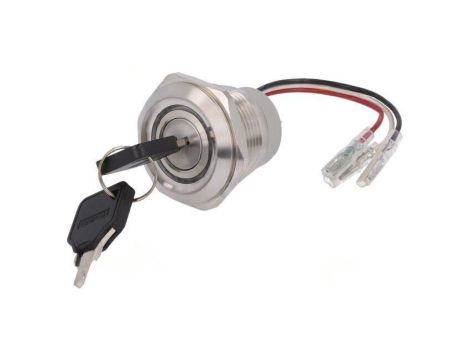 Przełącznik stacyjka Poz.stab: 1 Sposób przeł: ON-(ON) Ø30mm LAS1-AGQ30-11Y/23/RG/24V