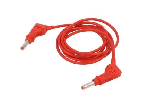 Przewód pomiarowy 19A wtyk bananowy 4mm,z obu stron Dł: 1m 66.9405-10022