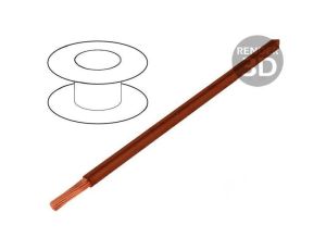 Przewód Silivolt-E 1x2,5mm2 linka Cu silikon brązowy 600V, cena za 1m, 61.7556-27