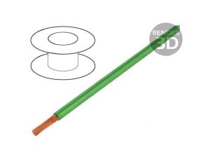 Przewód Silivolt-E 1x2,5mm2 linka Cu silikon zielony 600V, cena za 1m, 61.7556-25