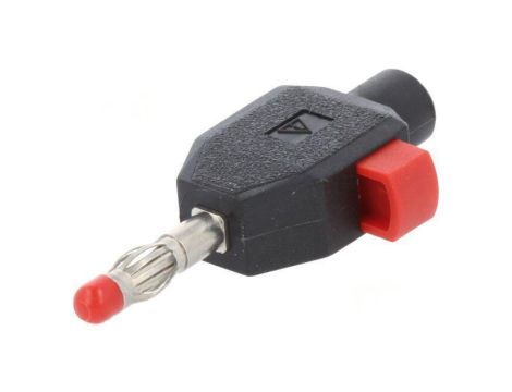 Złącze laboratoryjne bananowe 4mm wtyk 10A 60V czarny 2,5mm2 22.3006-21