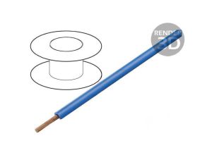 Przewód Silivolt-1V 1x2,5mm2 linka Cu silikon niebieski, cena za 1m, 61.7610-23