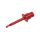 Chwytak pomiarowy haczykowy 1A 60VDC czerwony 2mm 30VAC 24.0139-22