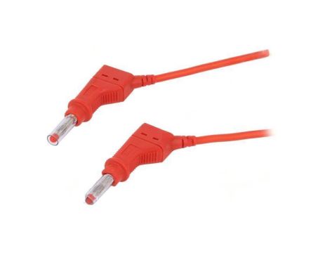Przewód połączeniowy 32A wtyk bananowy 4mm,z obu stron 66.9407-05022