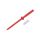Sonda pomiarowa 1A czerwony Śr.końcówki: 2mm Dł.całk: 122mm 24.0239-22