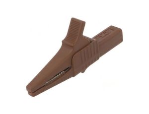 Zacisk krokodylkowy 32A 1kVDC brązowy Zakr.chwyt: max.20mm 66.9755-27