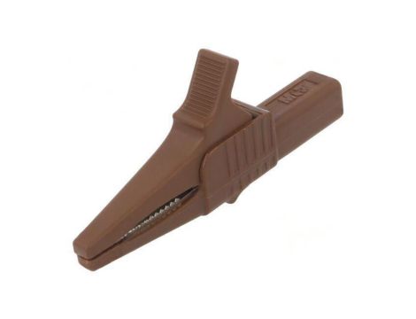Zacisk krokodylkowy 32A 1kVDC brązowy Zakr.chwyt: max.20mm 66.9755-27