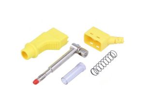 Złącze laboratoryjne bananowe 4mm wtyk 32A 600V żółty 2,5mm2 66.9328-24