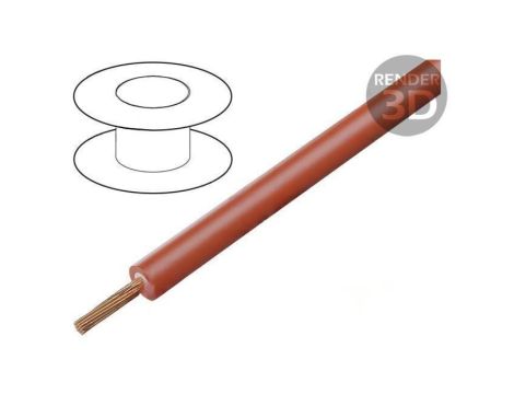 Przewód Silivolt-2V 1x2,5mm2 linka Cu silikon podwójna, cena za 1m, 61.7667-22