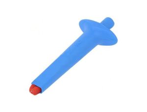 Chwytak pomiarowy krokodylkowy niebieski 9,2mm L: 90,2mm 68.9485-23