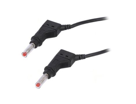 Przewód pomiarowy 32A wtyk bananowy 4mm,z obu stron Dł: 0,5m 66.9408-05021