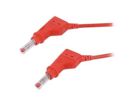 Przewód pomiarowy 32A wtyk bananowy 4mm,z obu stron Dł: 0,5m 66.9408-05022