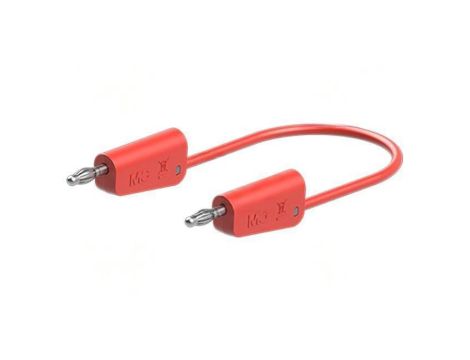 Przewód pomiarowy 60VDC 30VAC 32A Dł: 2m czerwony 64.1034-20022