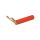 Złącze laboratoryjne widełkowe wtyk 20A czerwony Ømax: 6mm 23.0440-22