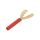 Złącze laboratoryjne widełkowe wtyk 32A czerwony Ømax: 8,3mm 23.5065-22