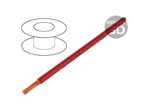Przewód Silivolt-HV 1x2,5mm2 linka OFC silikon czerwony, cena za 1m, 61.7634-22